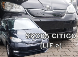 ŠKODA CITIGO facelift-ZIMNÍ CLONA HEKO PŘEDNÍ MASKY - horní