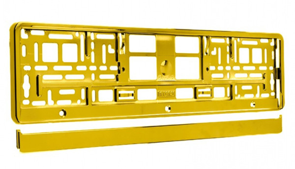 BAREVNÁ PODLOŽKA pod SPZ AUTOLAMP - zlatá metalíza